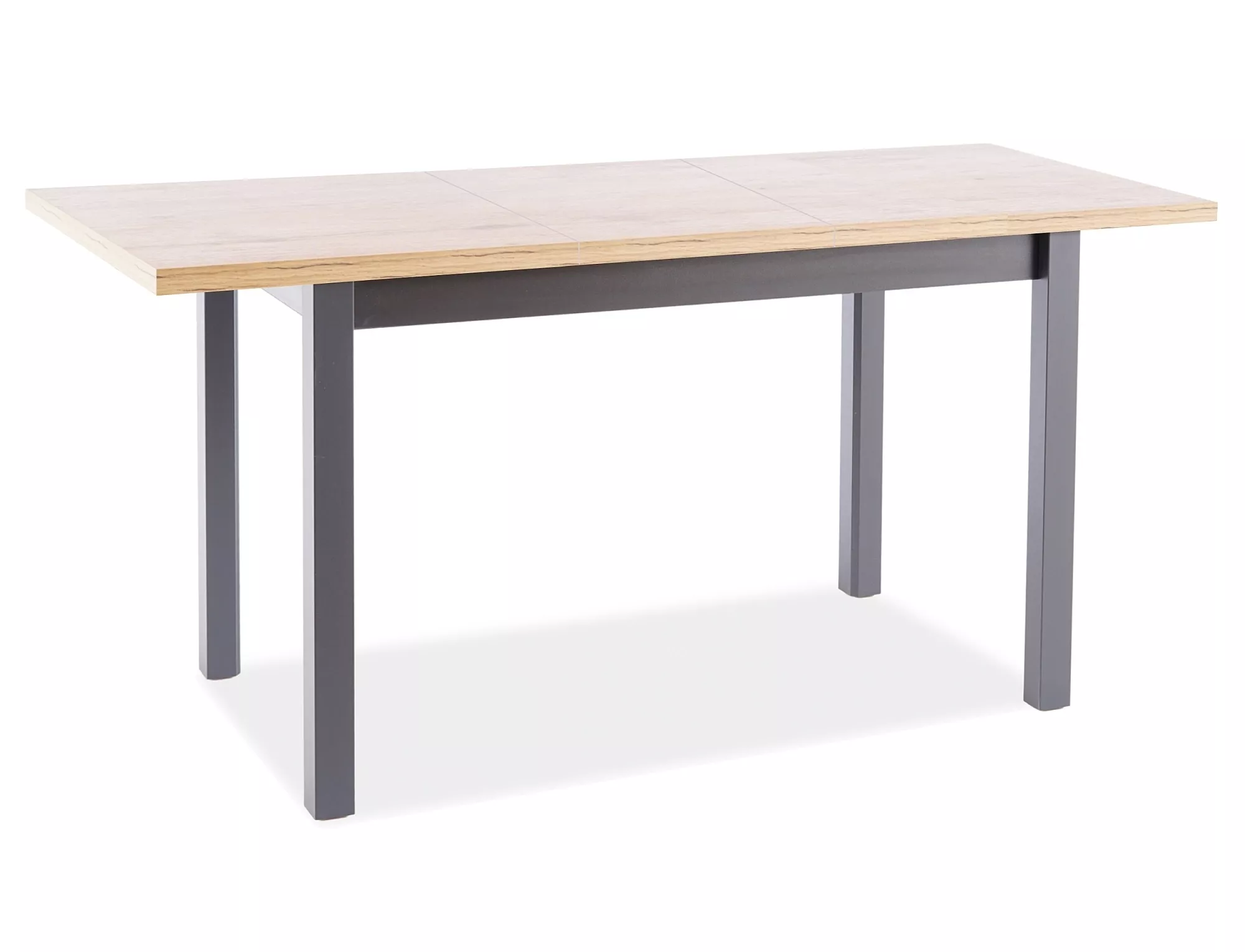 Jedálenský stôl Adam 160, dub artisan / matná čierna